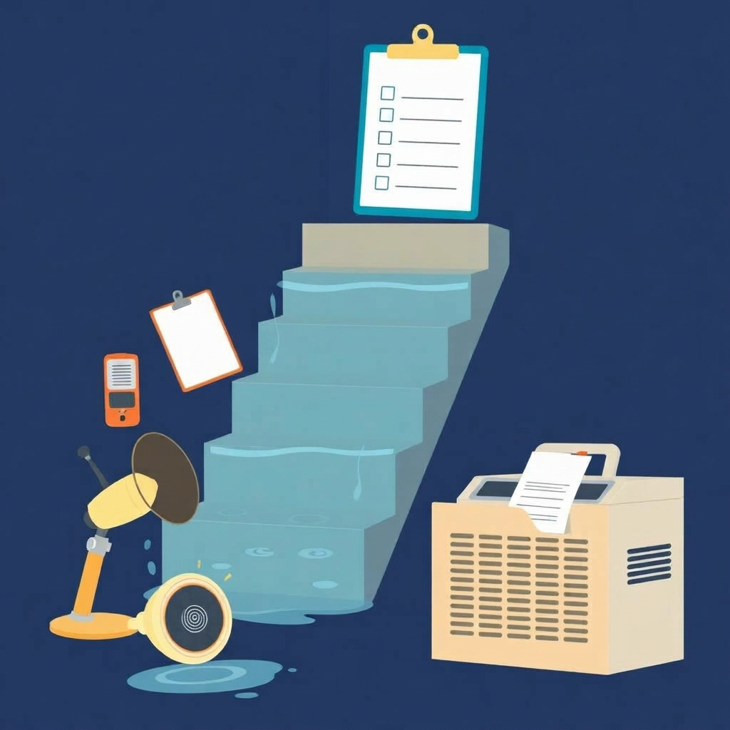 Flooded basement cleanup checklist for homeowners