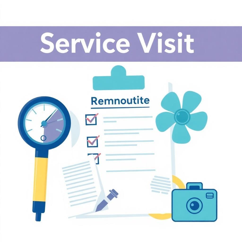 Checklist for reviewing a water mitigation service visit